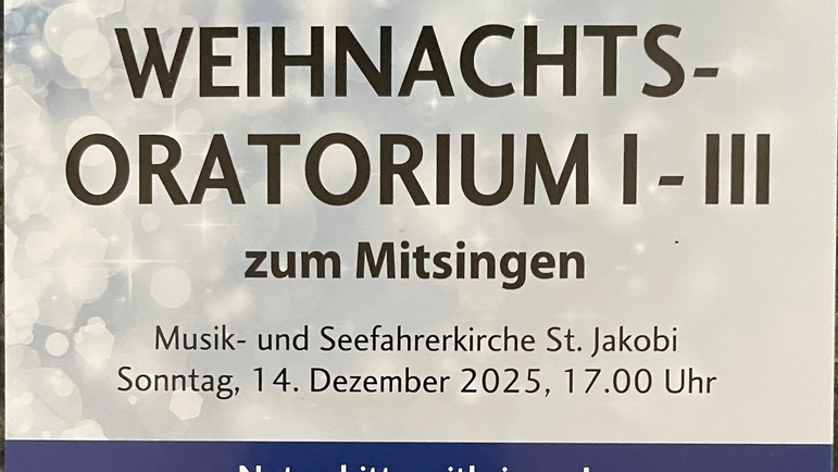 Bachs Weihnachtsoratorium I-III zum Mitsingen